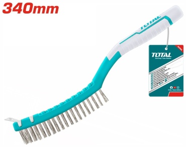 Металлическая щетка TOТАL TAC38051, 340 мм нержавеющая сталь