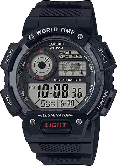Кварцевые CASIO AE-1400WH-1AVDF пластик