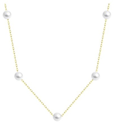 Колье Diamant 53-370-01795-1_50 длина 50 см вес 3.01 г золото, жемчуг