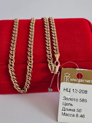 Anartxy Gold_Anar длина 50 см, вес 8.46 г золото, плетение ромб