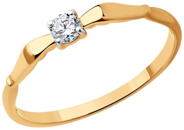 LUXOR JEWELRY 019191__17,5 размер 17.5 вес 1.24 г золото, фианит