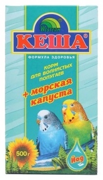 Кеша Морская капуста для волнистых попугаев 500 г