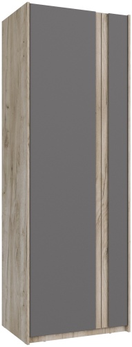 Распашной шкаф QazNord Nord11graphite, 79.8x230х55.8 см, графит