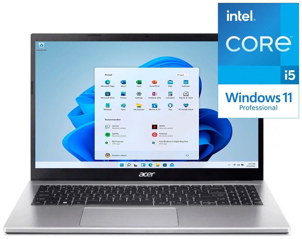 Ноутбук Acer Aspire 3 15.6" / 16 Гб / SSD 2000 Гб / Win 11 Pro / A315-59-52X6 / NX.K6TER.03W