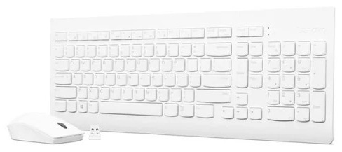 Клавиатура Lenovo 510 Wireless Combo GX31F38001 белый