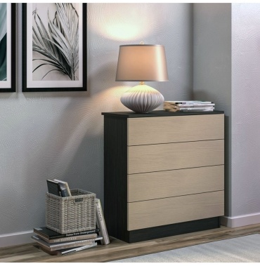 Комод KAMORU 27204537, 78x33x80 см, коричневый
