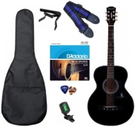 Гитара акустическая Ronnie Wood RW38 + чехол + ремень + медиатор + запасные струны + каподастр черный