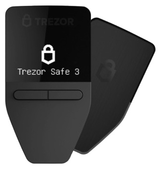 Аппаратный кошелек Trezor Safe 3 черный