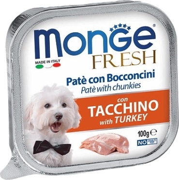 Monge Fresh с индейкой для всех пород 100 г 1 шт
