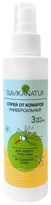 SLAVIKANATUR спрей от комаров универсальный 150 мл