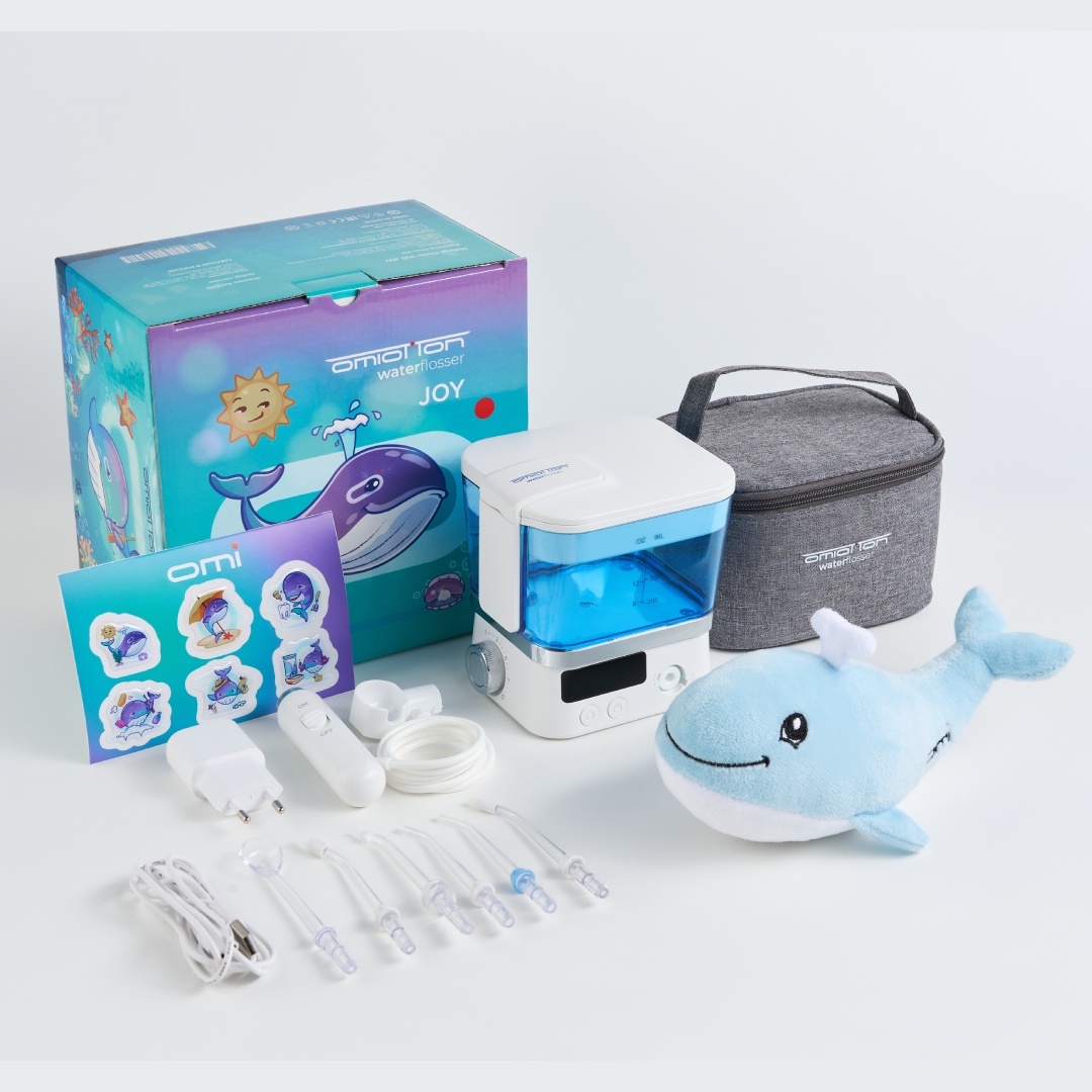 OMIOTTON waterflosser ирригатор OMIO-350 Joy импульсный, портативный