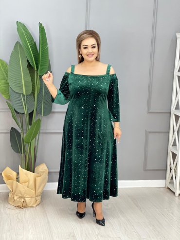 Повседневное платье Fashion зеленый