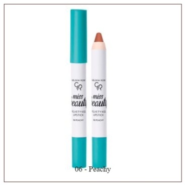 GOLDEN ROSE Miss Beauty Velvety Kiss Lipstick помада-карандаш 06 Peachy