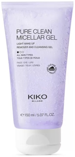 KIKO Pure Clean мицеллярный гель для снятия макияжа 150 мл