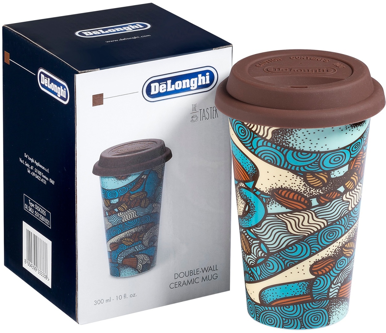 Кружка Delonghi , 300 мл, керамика, 1 шт.