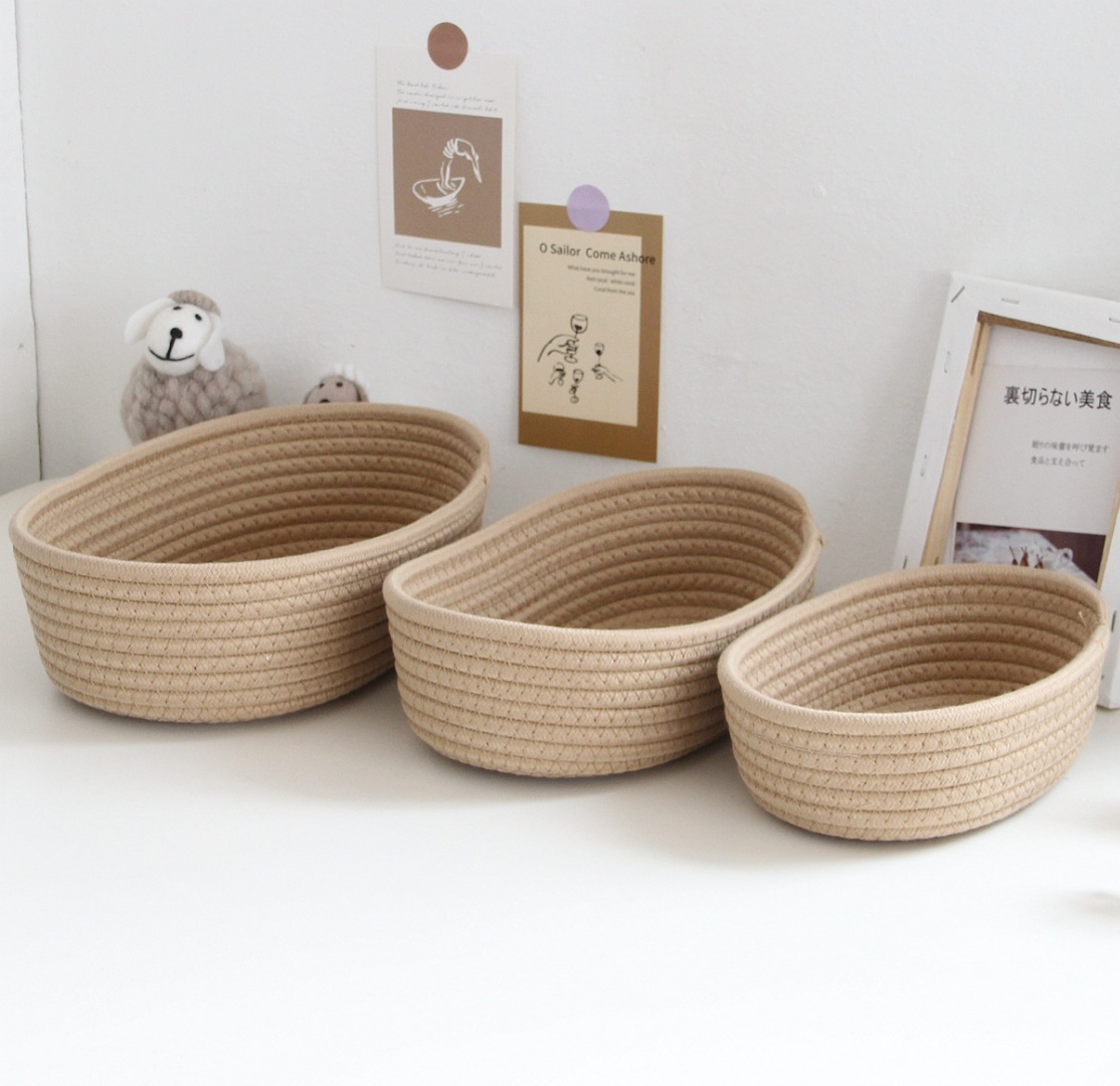 Корзина для ватных палочек 30x17x9 см, текстиль