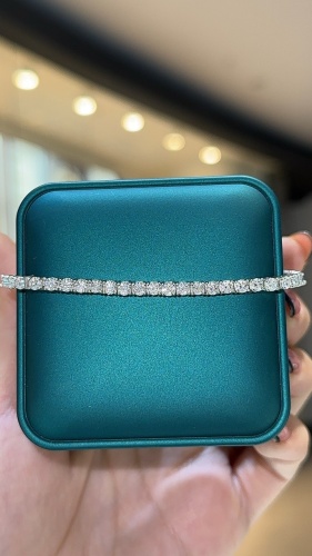 Ipekyolu Jewellery 0219011223BN длина 18 см, вес 11.6 г серебро, плетение теннис