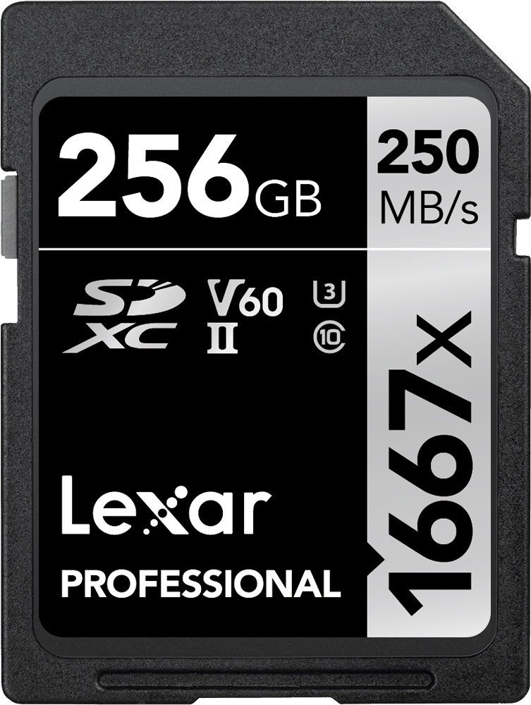 Карта памяти Lexar Secure Digital XC SILVER LSD256CB1667 256 Гб