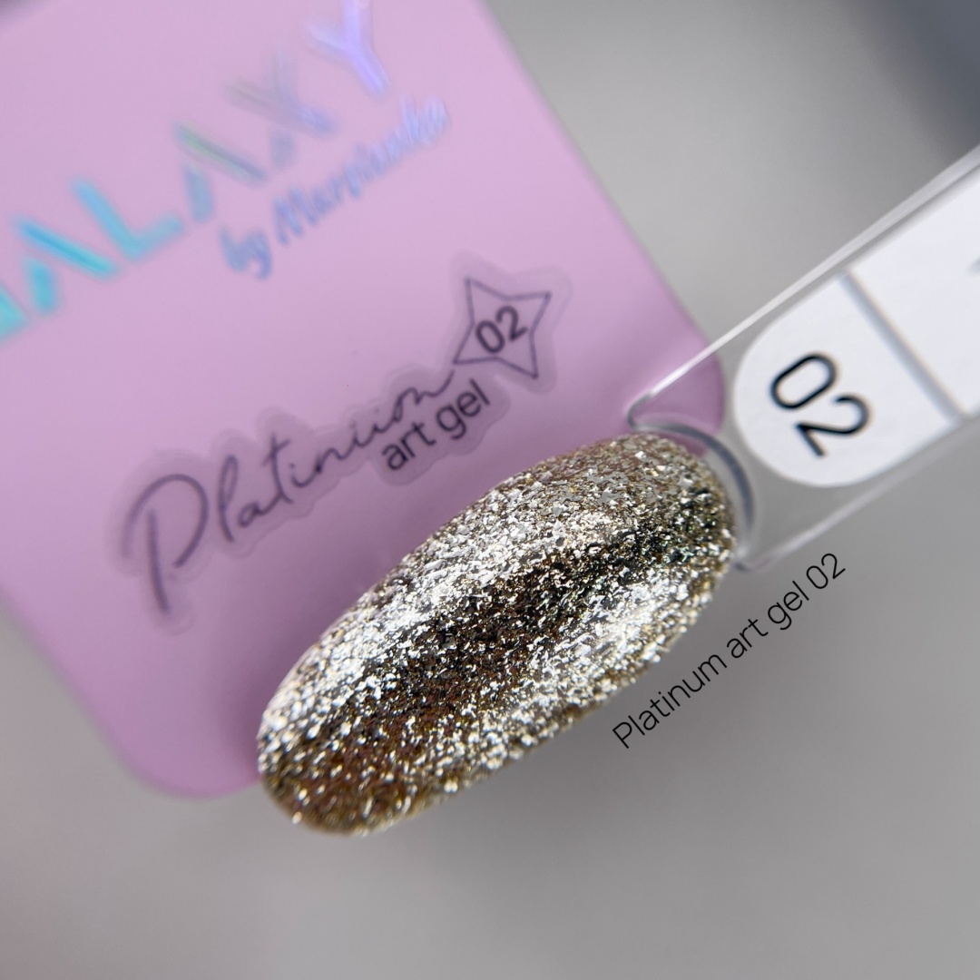 GALAXY гель для дизайна Platinum Art 02 5 мл