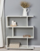 Стеллаж напольный Scandi Wood, 73x25x89 см, белый