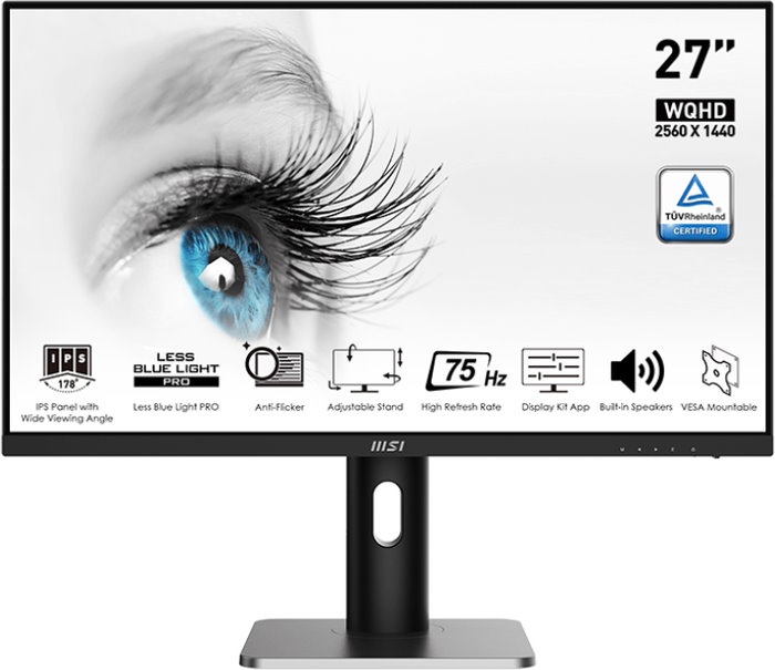 Монитор 27" MSI PRO MP273QP E2 черный