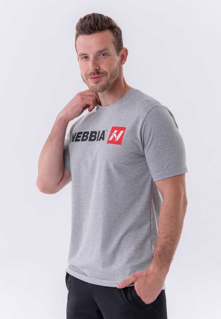 Футболка NEBBIA серый