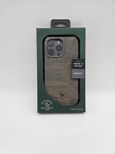 Чехол Santa Barbara Polo & Racquet Club для Apple iPhone 15 Pro Max серый