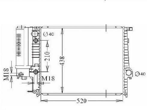 SAT радиатор основной SG-BW0004-97