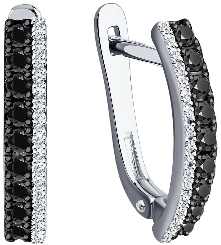 Серьги SOKOLOV EAR-SO-585-545961 вес 2.26 г золото, бриллиант