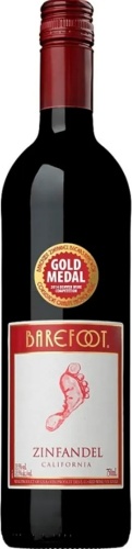 Вино Barefoot Zinfandel полусухое красное 14% 0.74 л