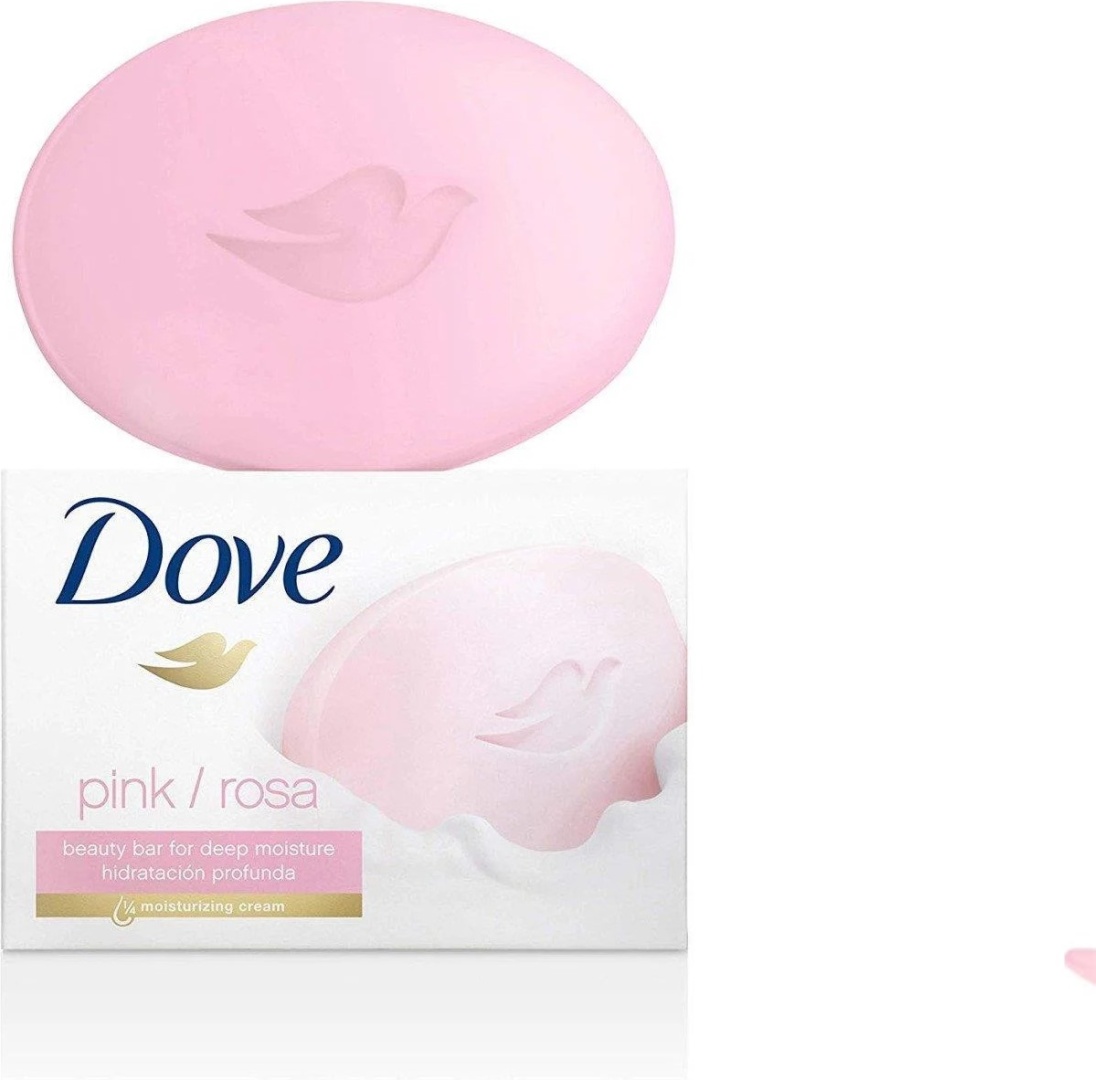 Кусковое мыло туалетное Dove Косметическое крем-мыло Pink 90 г
