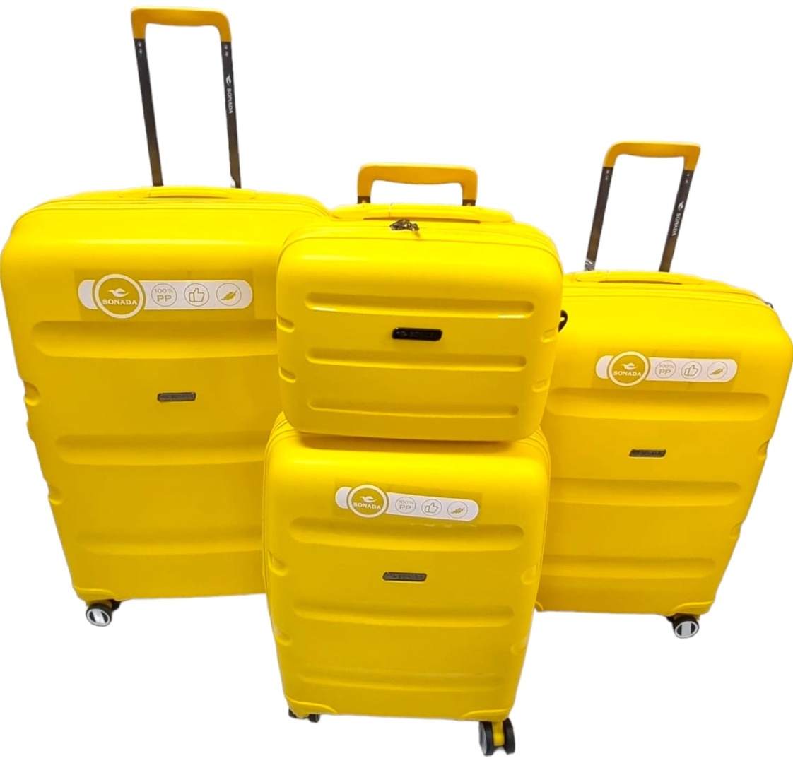 Комплект чемоданов SONADA CS97711Y поликарбонат 245 л желтый