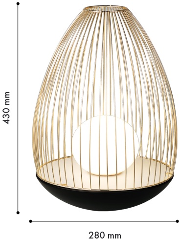 Настольная лампа Favourite CORE 4241-1T LED, 7 Вт, металл, стекло
