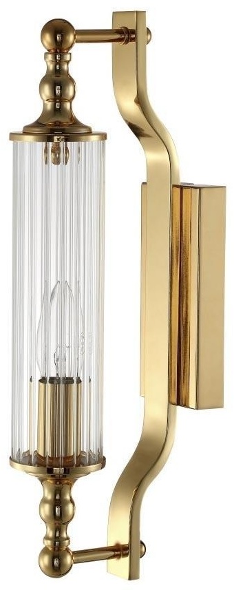 Бра настенный Crystal Lux Е14, золотистый