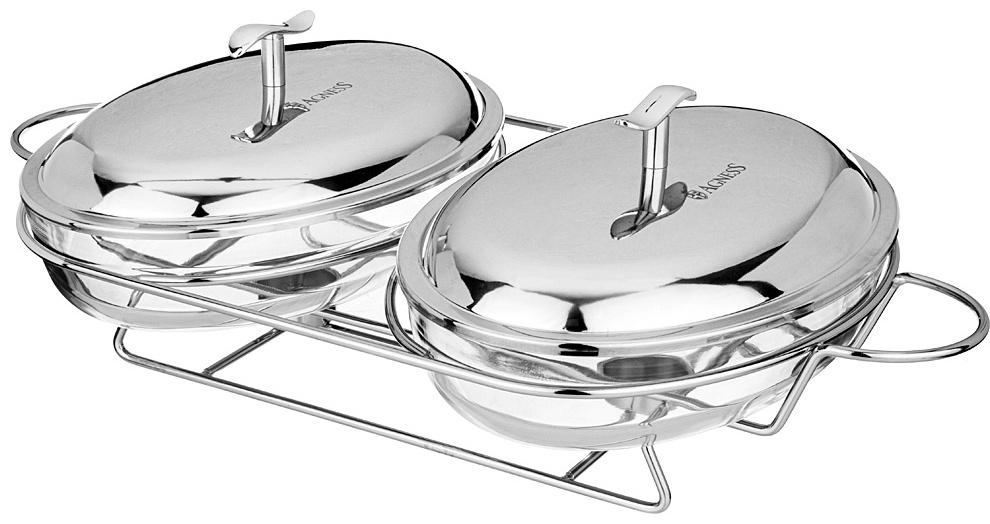 Мармит овальный Agness 907-215 2 л