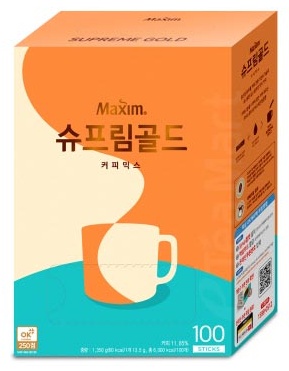 Кофе растворимый Maxim Supreme Gold Cofee Mix сублимированный 100 стиков