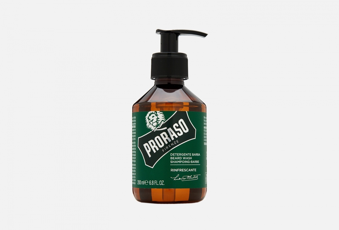 PRORASO Refreshing Beard Wash шампунь для бороды и усов 200 мл