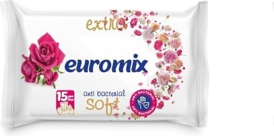 Влажные салфетки Euromix Extra Soft 15 шт