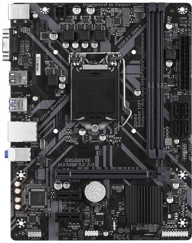 Материнская плата GIGABYTE GA H310M S2 2.0