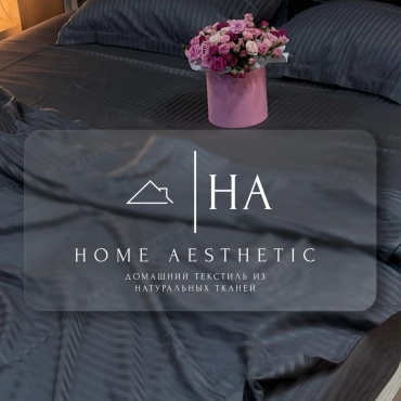 Комплект Home Aesthetic 2-спальный страйп-сатин, 2 наволочки: 50x70 см