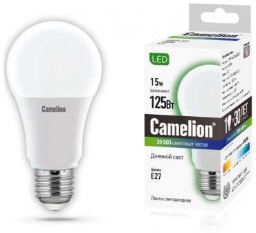 Camelion 15W E27, светодиодная, дневной белый