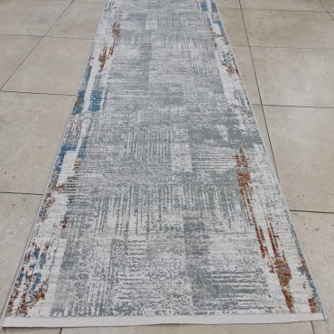 Ковровая дорожка Milat Hali короткий ворс, хлопок, поливискоза, 79 см x 1 м