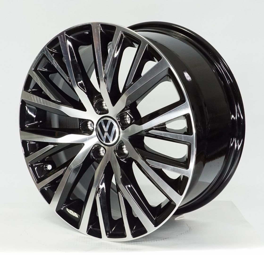 Volkswagen 618 8x17/5x112 D57.1 ET41 черный, серебристый