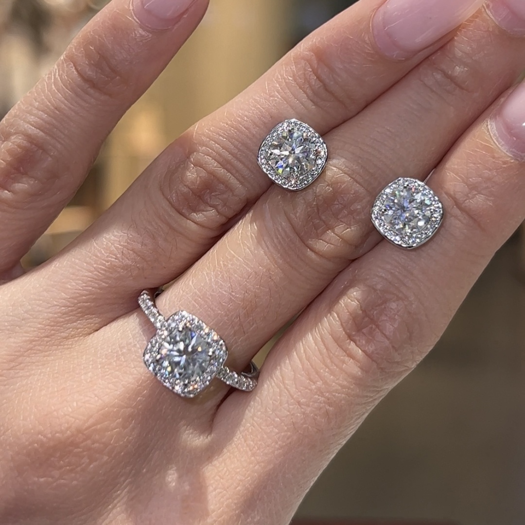 Ipekyolu Jewellery 1 карат 1000AY вес 5 г серебро, муассанит