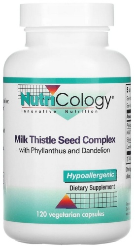 Nutricology БАД Milk thistle seed complex 120 шт