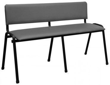 Банкетка ZETA МП-ТВ-045390-001/8 ,ткань, металл, 120x40x75 см, серый