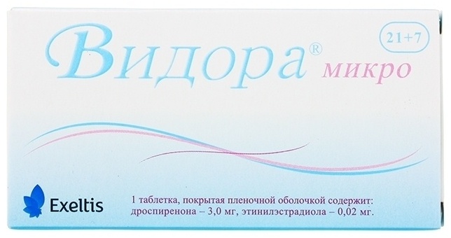 ВИДОРА МИКРО 3мг/0.02мг N28 таб п.п.о.