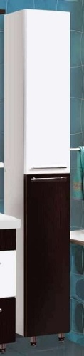 Шкаф напольный Vako 12316, 30x25x200 см, белый, коричневый
