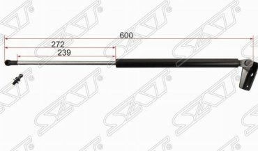 AA-TOP St-181525 упор крышки багажника для Honda Odyssey/Shuttle 1994-1998 черный