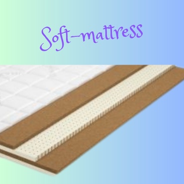 Топпер Soft-mattress Topper 1 Latex 2 Kokos comfort, 70x195x3 см